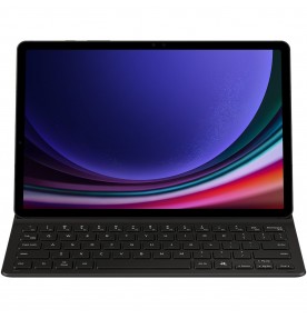 Husa Book Cover Keyboard Slim pentru Galaxy Tab S9 | S9 FE, Black