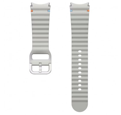 Curea Samsung Sport Band pentru Galaxy Watch7, Watch6, Watch5 Pro, M/L, 22mm, Silver