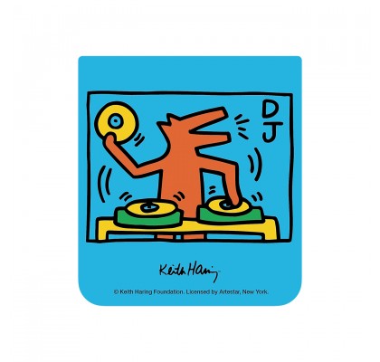 Keith Haring FlipSuit Card pentru Samsung Galaxy Z Flip5, Light Blue